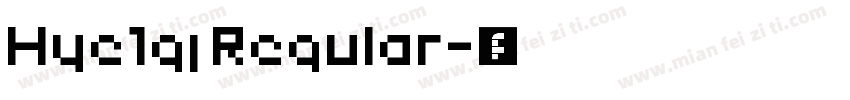 Hye1gj Regular字体转换